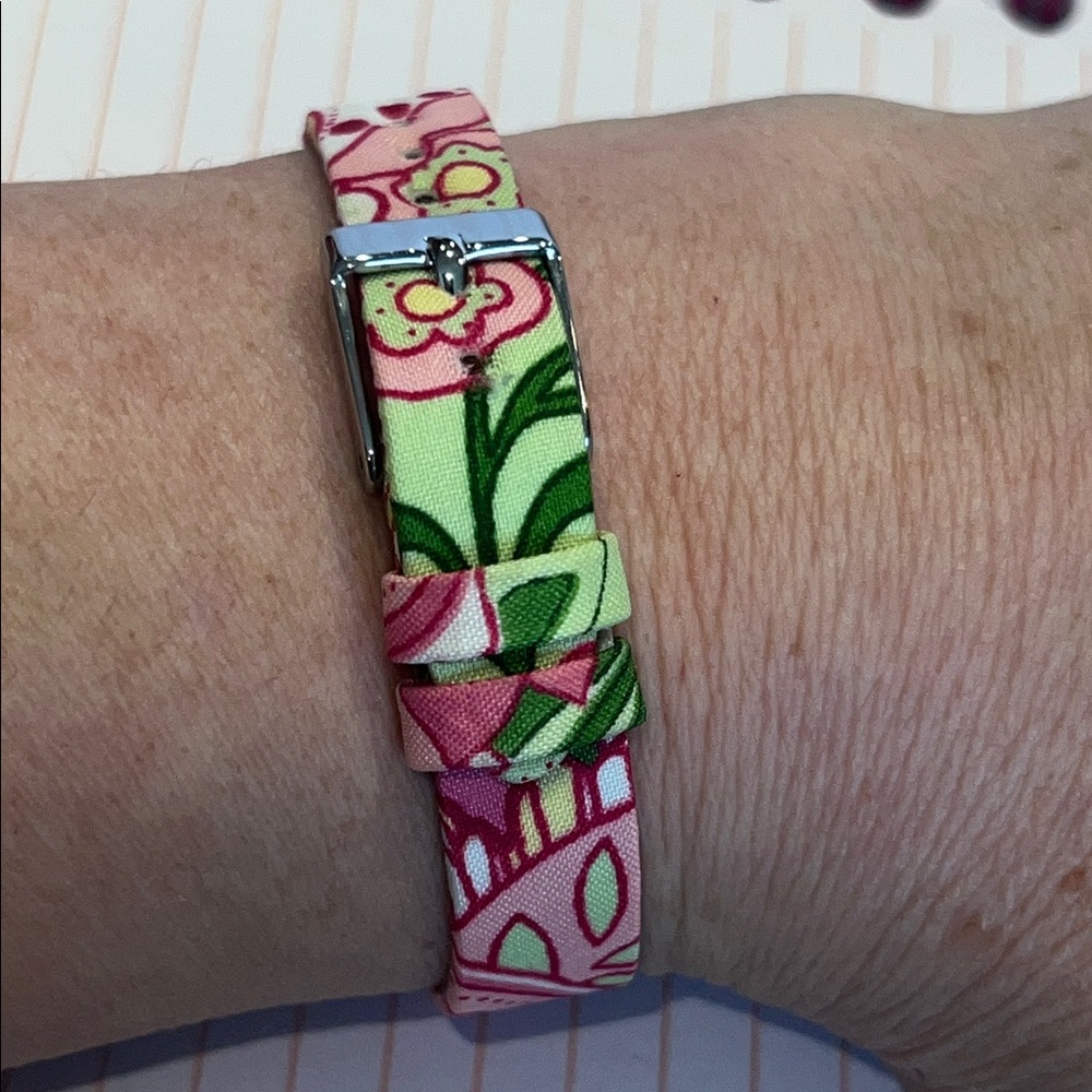 Vera Bradley Bermuda Pink Watch Strap.